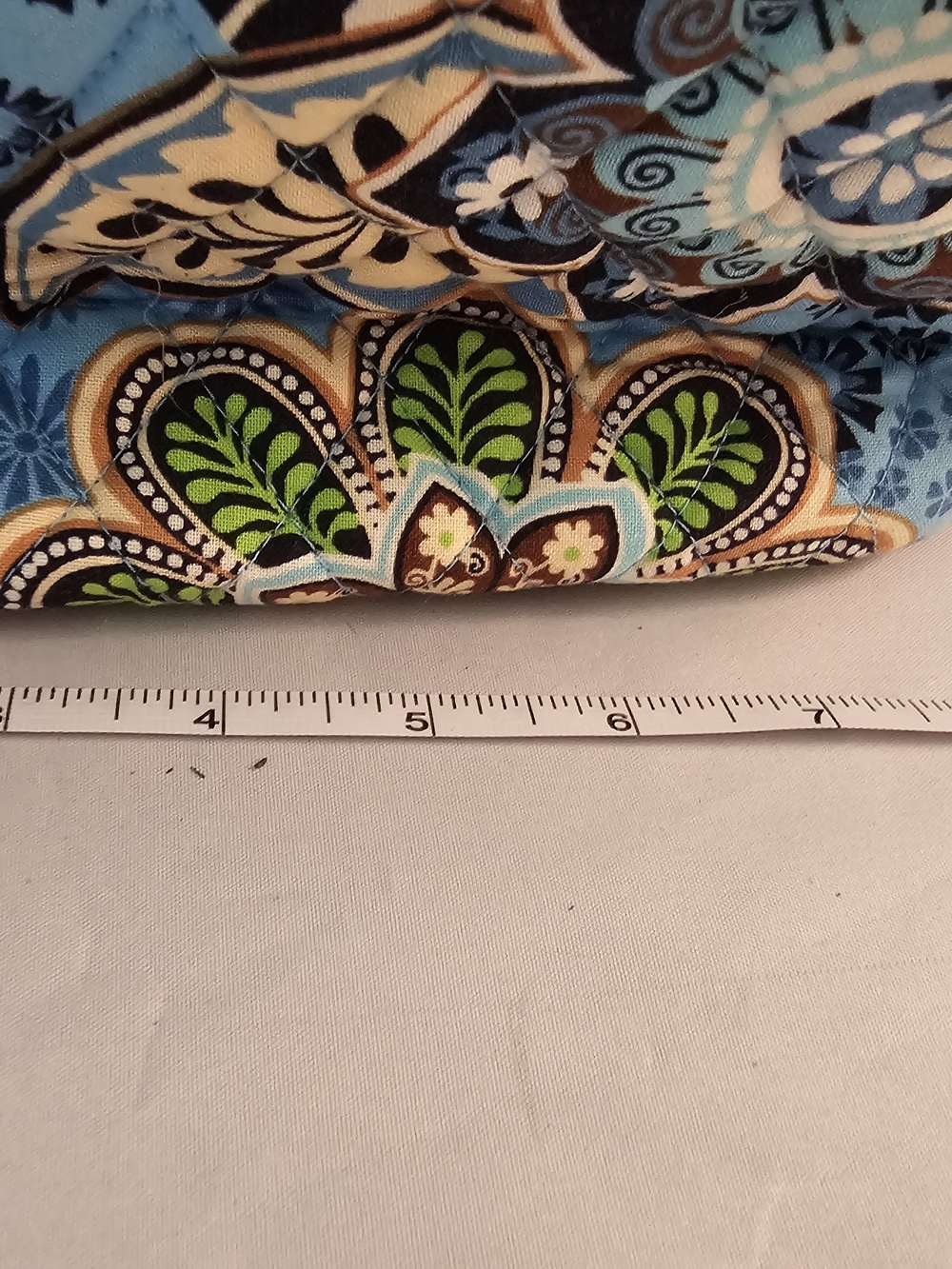 Vera Bradley Blue Paisley Small Shoulder Bag - Picture 6 of 9